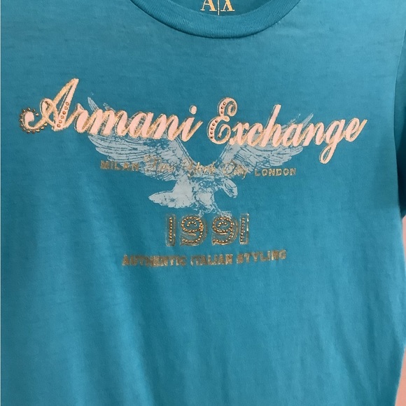 Armani Exchange t-shirt with rhinestones - Picture 5 of 8
